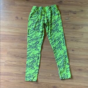Nike Junior Yellow Leggings